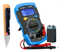 Comprar Kit Multimetro Digital Cu002F Led + Caneta Teste Tensão Corrente