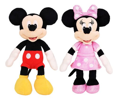 Just Play Disney Mickey Minnie Plush Basic, A Partir De 2 A