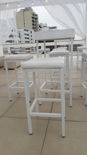 Mesa Y Sillas Alta Para Bar Capitone Wash