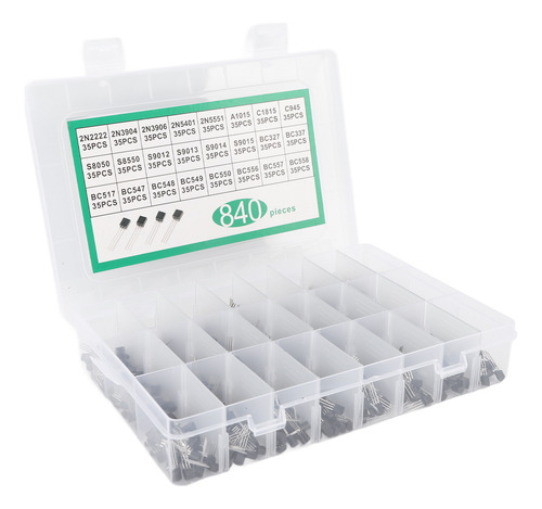 Kit De Diodo 840 Unidades Bc337 Bc549 A1015 Transistor Triod