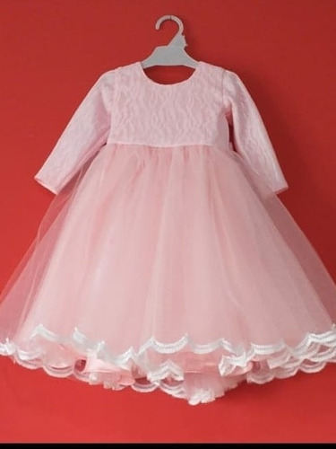 Vestido Beba Nena Fiesta Rosa. Princesa Ceremonia #2. 4. 6