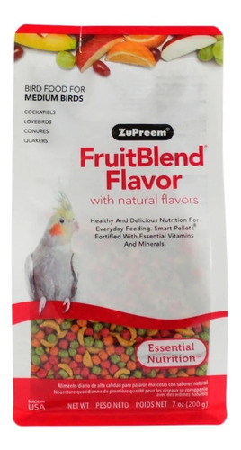 Zupreem Alimento Para Ninfas 397g Fruitblend Flavor Medium