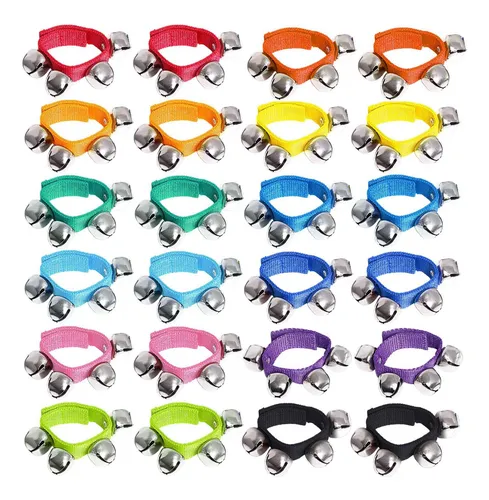 comprar 24 Cascabeles De Muñequera, 12 Instrumentos Musicales ...