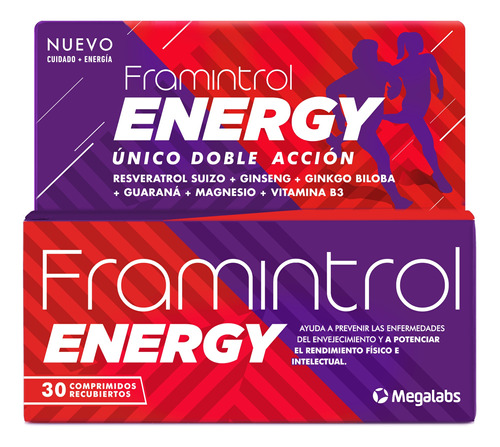 Framintrol Energy X 30 Comprimidos