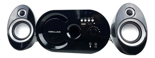 Alto-falante Infokit Voxcube Fashion VC-G320BT com bluetooth preto e prata 