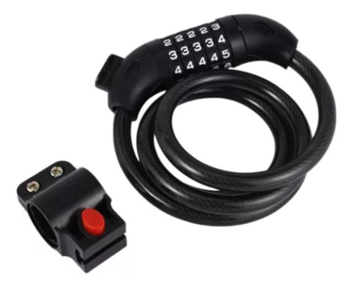 Trava Tranca Cadeado Grosso Bike E Moto Segredo 1m X 8mm