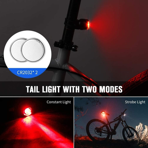 Juego De Luces De Bicicleta Led Luz De Bicicleta Recargable