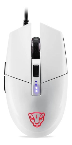 Imagen 1 de 6 de Mouse Gamer Profesional  Motospeed V50 Blanco Luz Rgb