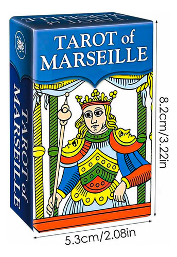 Tarot De Marsella Mini 78 Cartas + Ebook Guia Español 