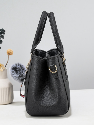 Bolso De Mano Simple Casual Para Mujer Con Decoración Colgan