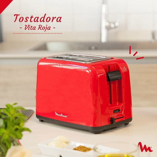 Moulinex Tostadora Vita Roja-soñadisima!!!