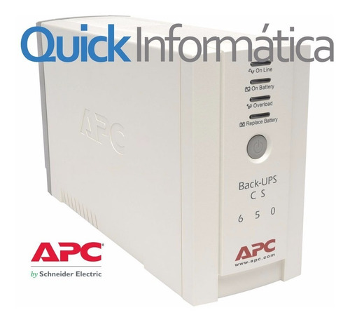 Ups Apc Bk650ei 650va Back