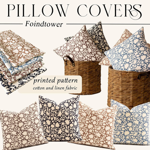 Juego De Foindtower De 2 Cubiertas Decorativas De Almohadas