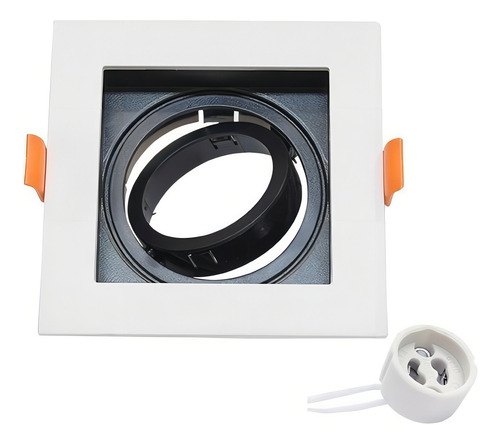 Spot Embutir Recuado Taschibra Conecta Para Lâmpada Mr16