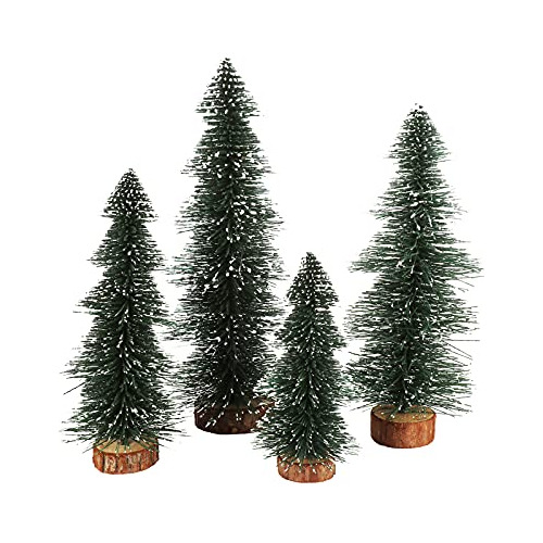 4 Pcs Mini Pino Mesa Árboles De Navidad Árboles De Sisal Esm