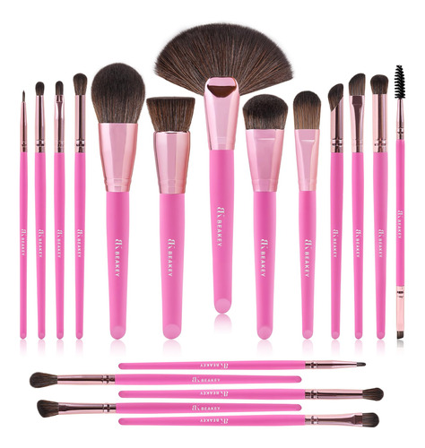 Beakey Juego De Brochas De Maquillaje, 18 Brochas De Maquill