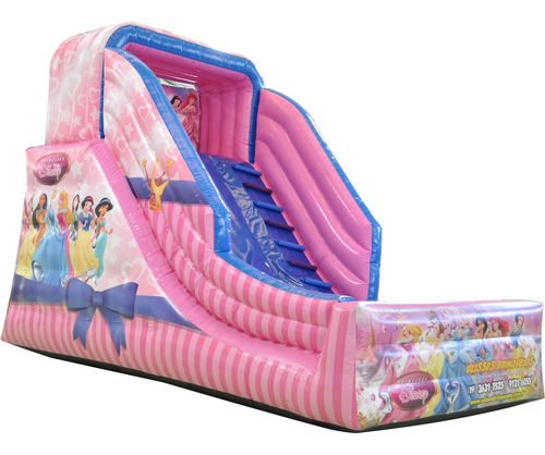 Tobogã Hiper Princesas Com Motor Soprador