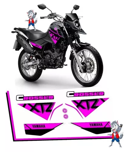 Kit Adesivos Faixa Moto Yamaha Xtz Crosser 150 2022 Emblema