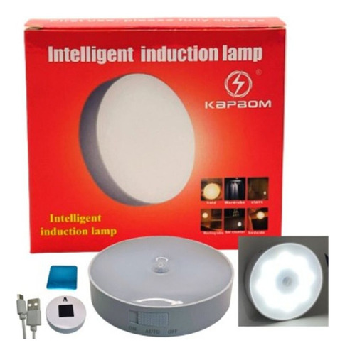 Luminária Com Sensor Recarregável Ka-l1516 Kapbom Novo