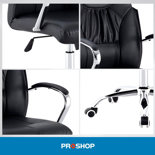 Silla de escritorio Smart Tech FO572 ergonómica negra