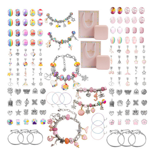 Kit De 2 Joyas Para Niños, Pulsera Con Forma De Princesa Con