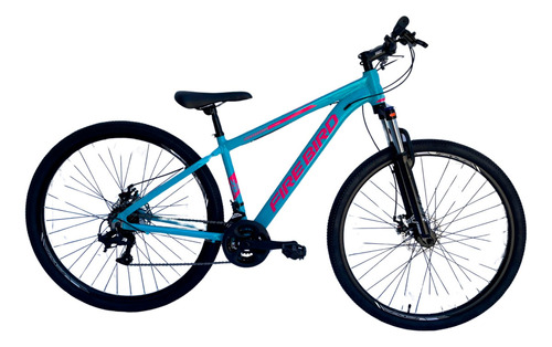 Bicicleta Mountain Bike Firebird Rodado 29 Dama Shimano 21v Color Celeste/rosa Tamaño Del Cuadro 16