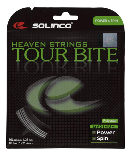 Corda Solinco Tour Bite 16l 1.25mm Prata - Set Individual