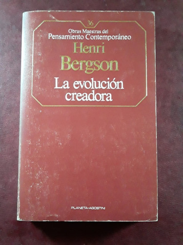 La Evolucion Creadora De Henri Bergson Muy Buen Estado Rp 22