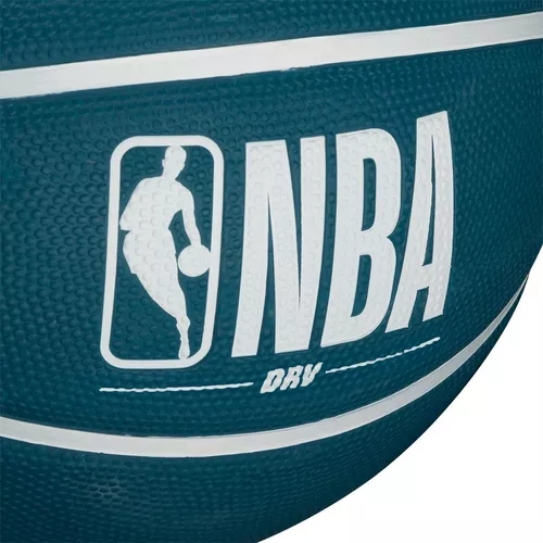 Kit Bola Basquete Oficial Nba Wilson Drv #7 Outdoor + Bomba