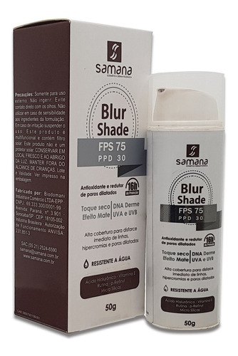 Filtro Solar Blur Shade Fps75 Ppd30
