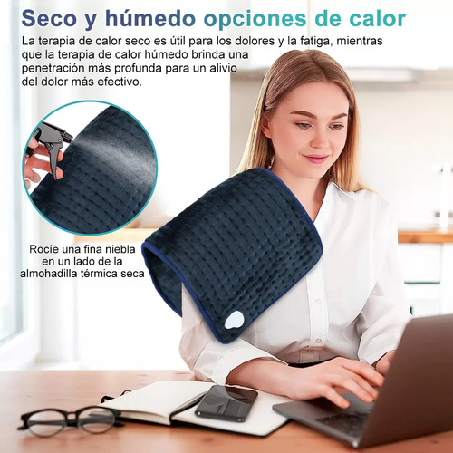 . Almohadilla Térmica Cojín Eléctrico 10 Niveles Temperatura