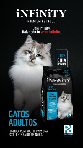 Alimentos Premium Pet Food Para Gatos Adultos Infinity 10 Kg