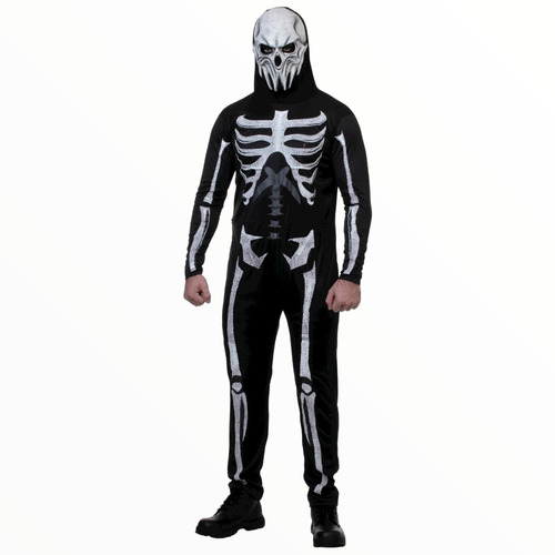 Disfraz De Muerte Calavera Hombre Para Adulto Halloween