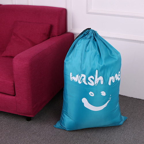 Bolsa De Lavandería Plegable Multifuncional De Nylon Con Cor