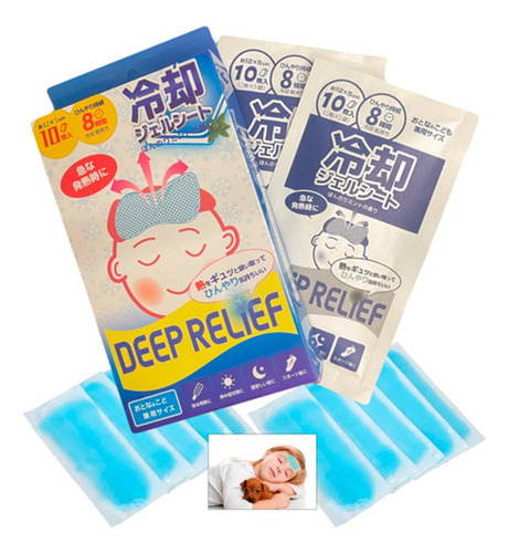 Compresas Gel Refrescante Fiebre Natural Pack 10 Parches