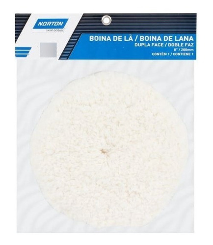 Boina De Lã Dupla Face Flexível 8  Polimento - Norton