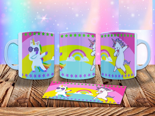 Imagen 9 de 10 de Plantillas Para Sublimar Tazas Unicornio 56 Diseños