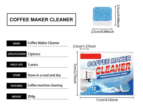 Limpiador Para Cafeteras C, Descontaminación Y Desincrustant