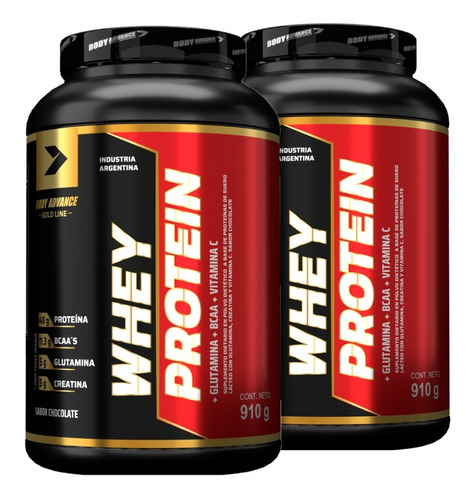 Imagen 1 de 4 de Whey Protein (proteína) X 2 - Body Advance Calidad Premium