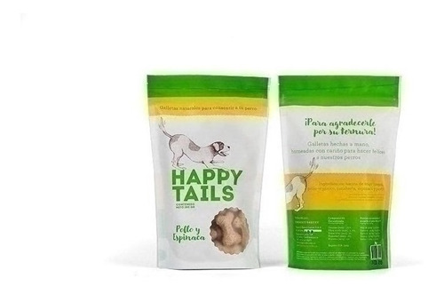 Galletas Happy Tails Pollo & Espinacas - 180 Gr