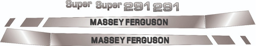Calcomanía Tractor Massey Ferguson Super 291 +preventivos