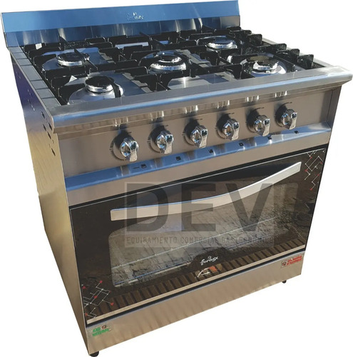Cocina 5 Hornallas 86 Cm Versátil Eco Fornax Pta Vidrio ! | MercadoLibre
