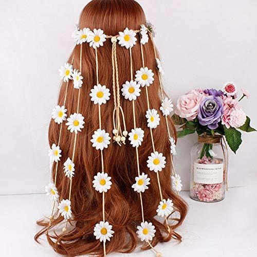 Diadema De Dama Diadema De Girasol Flor Margarita Hippie Ind