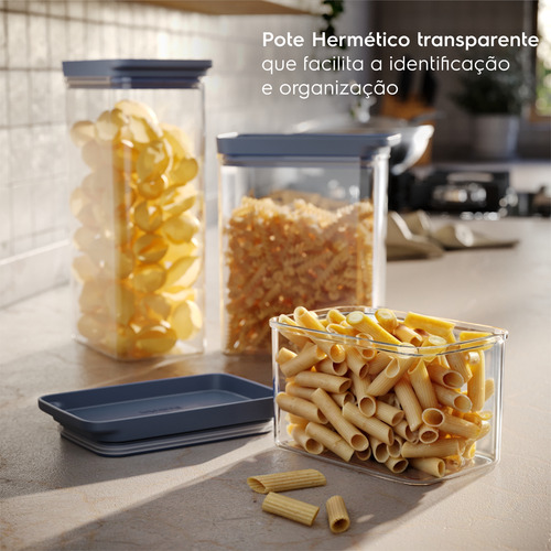 Pote Hermético Organizador Electrolux Experience Empilhável Modular 0,85L