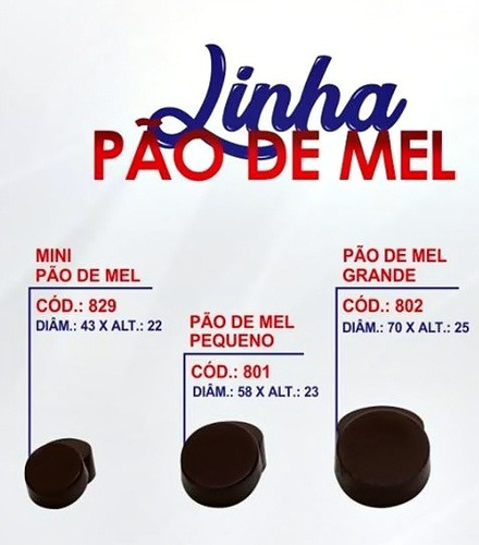Forma De Silicone Mini Pão De Mel 829 Bwb