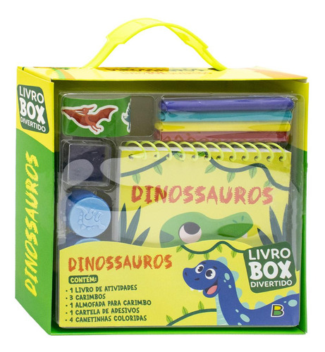 Livro-box Divertido! Dinossauros, De Todolivro. Editorial Brasileitura, Tapa Mole En Português