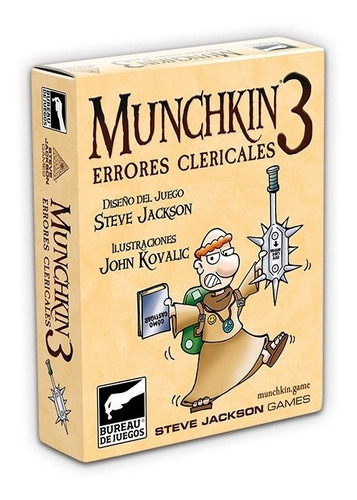 Munchkin 3 Errores Clericales - Bureau De Juegos