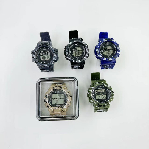 For 5 Relojes Deportivo En Caja Moda Tendencia Estudiante Regalo