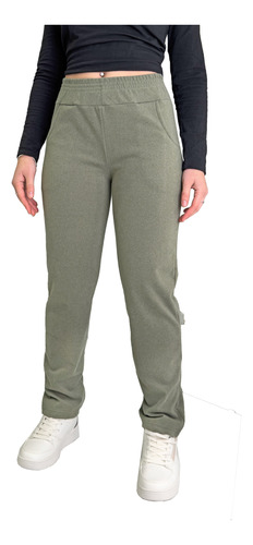 Jogging Recto Mujer Tiro Alto Abrigado Darlon Soft