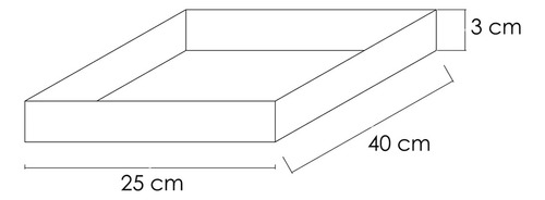 Charola Mármol Rectangular